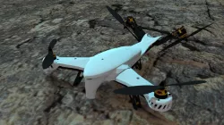 aerial drone canopy for the Robotshop Vtail quadcopter