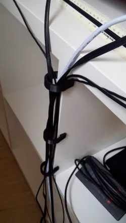 cable management for IKEA Kallax and Flysta