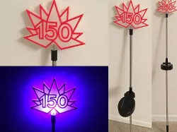 Canada 150 Solar Garden Light (customizable)