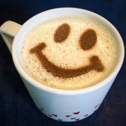 Coffee Stencil - Smiley Face