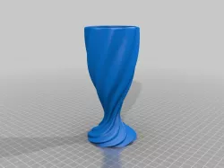 Customizable Rippled Chalice / Vase