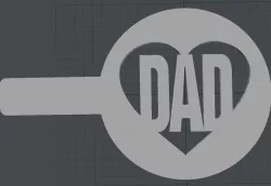 DAD coffee stencil