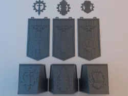 Details & ornaments for Wardog Titanic Robot