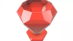 Diamond shape planter with water reservoir
