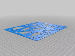 Dinosaur Stencil Sheet