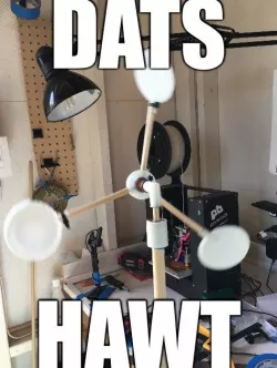 Easy Assemble HAWT (Horizontal Axis Wind Turbine)