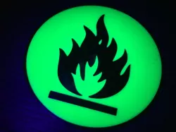 Flammable warning coaster - dual extrusion