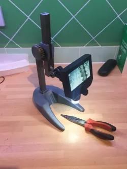 Fully printable digital microscope stand