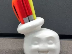 Ghostbuster Stay Puft Marshmallow Man Pen Holder - No Supports