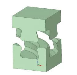 Impossible puzzle cube - curved edition