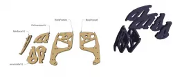 Inmoov Bicep Frame ,Dwg Format
