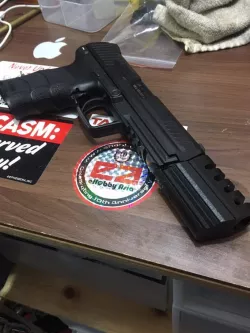 "JW" style compensator for airsoft HK45
