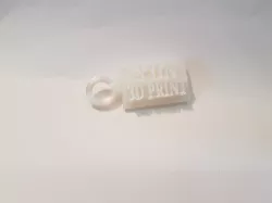 Keychain (3D Print) Custumizable