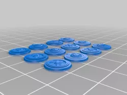 Landmines rescaled for 20mm/1:72 wargaming