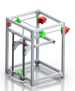 MOUNTING SET FOR HIWIN MGN 12 LINEAR RAILS | HYPERCUBE