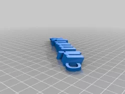 My Customized iamburny's  Text - Name Keyring / Keyfob