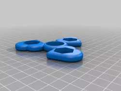 My Customized Rotated Heart (pick-a-weight) Fidget Spinner