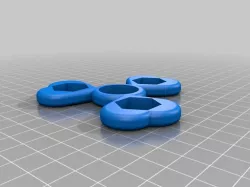My Customized Rotated Heart (pick-a-weight) Fidget Spinner