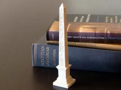 Obelisk with hieroglyphs