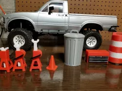 Scale 1/10 "Steel" trash can for RC Garage