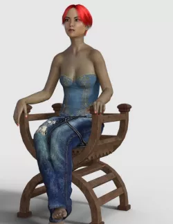sitting girl