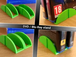 Stackable DVD / Blu-Ray stand holder