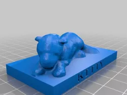 Stuffed Kitty Statue