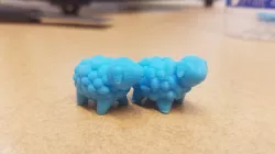 Two Sheep (meant for earrings)