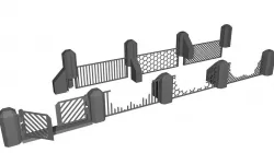 Wargame Terrain: Fence Set