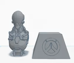 Zenyatta bust and stand - Overwatch