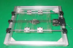 084-3D Printer DIY Linear Motion Guide X Y Axis Frame Homemade Laser CNC Router Drill Milling 