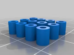 12 4mm wide by 5mm high standoffs