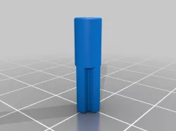 2mm diameter circular shaft (female) to Lego Mindstorms "x" shaft (male) adapter