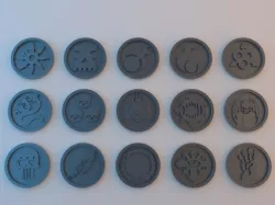 40k Tokens - Forces of Chaos - 40mm x 4mm 