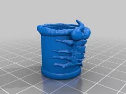 5/8 Inch Facehugger Dreadlock Ring for Predator Cosplay
