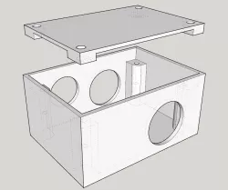 AT 2 XT Keyboard Converter Custom Case