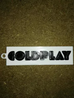 coldplay keychain