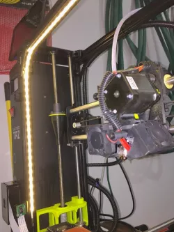 Diffuser for LED light strip in Lulzbot 5mm channel slot 