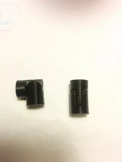 Elbow joint (snap in, STL and 123d file)