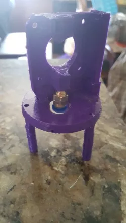 Experimental Delta/Rocstock Extruder with Platform