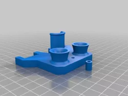Flashforge extruder plate because who the hell uploads scad files!!