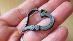 Heart Semi-Colon Keychain