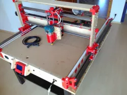 Increased milling space for R-CNC, the printable milling machine