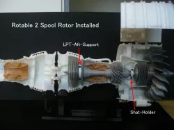 Jet Engine, Rotable 2 Spool Rotors