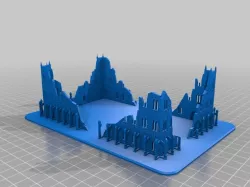 Large Basilica Ruins for Epic 40K (6mm scale)