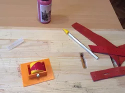 Leather Edge Roller Paint (OpenSCAD)