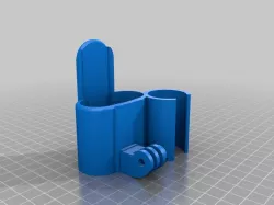 Light and action cam holder for easybreath mask