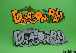 Logo Dragon ball en 3D