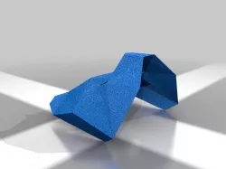 Low poly bear face