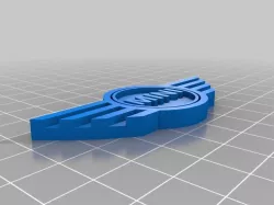 Mini key chain with spinning center